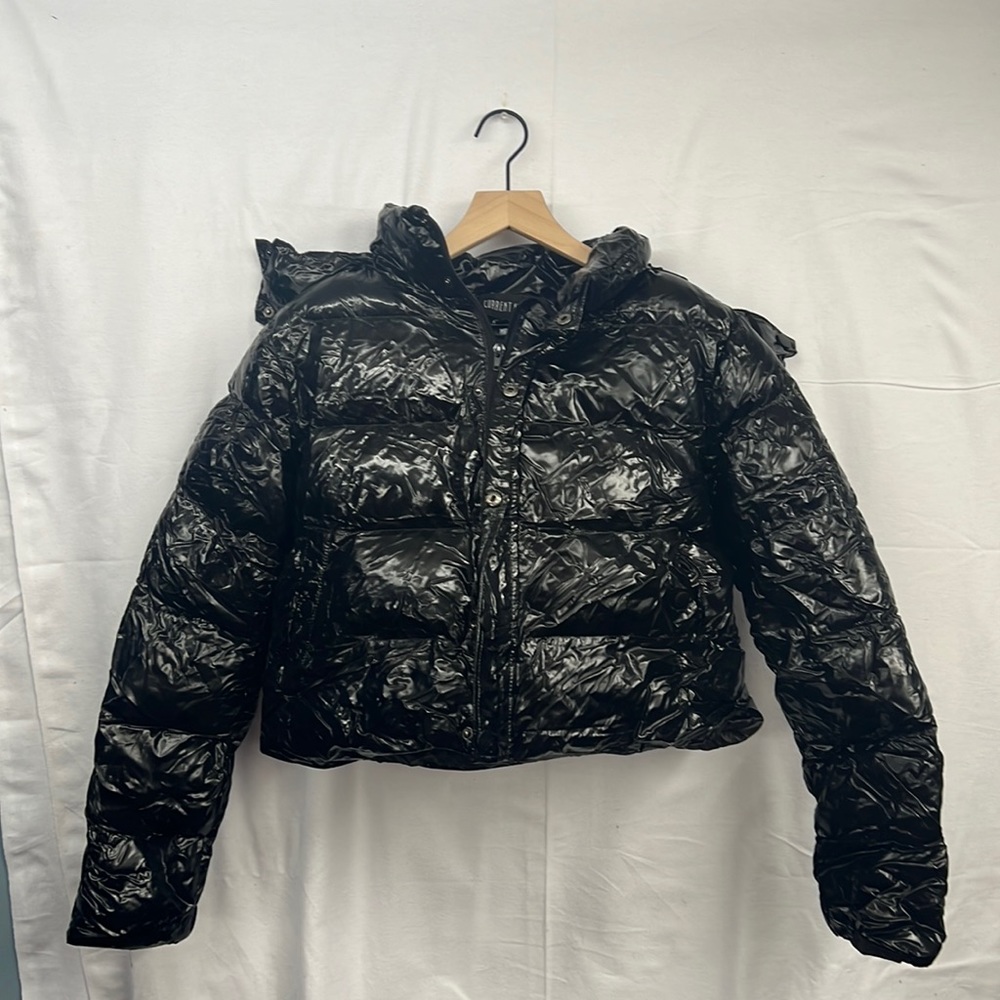 Black puffer jacket